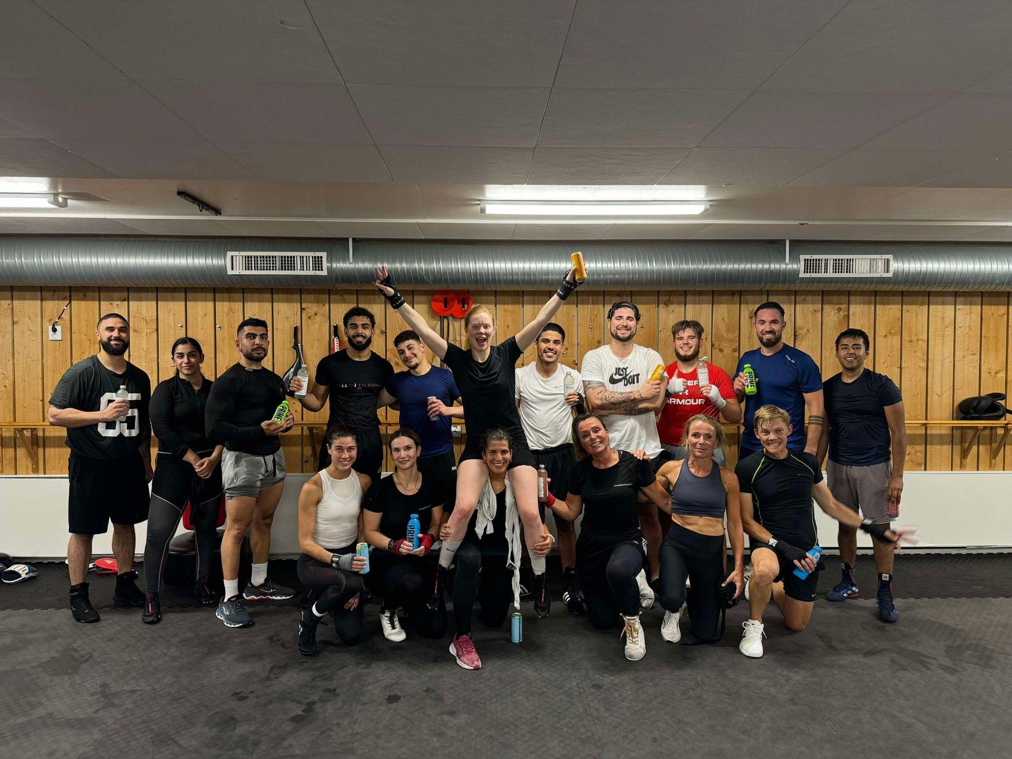 Limitless Boxning members gathered after training