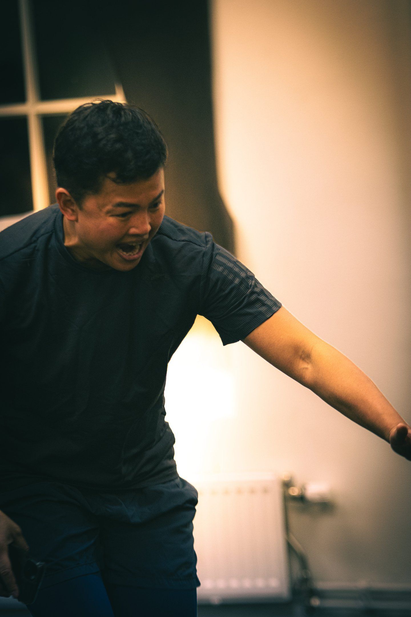 Coach demonstrating technique during Power & Rotation